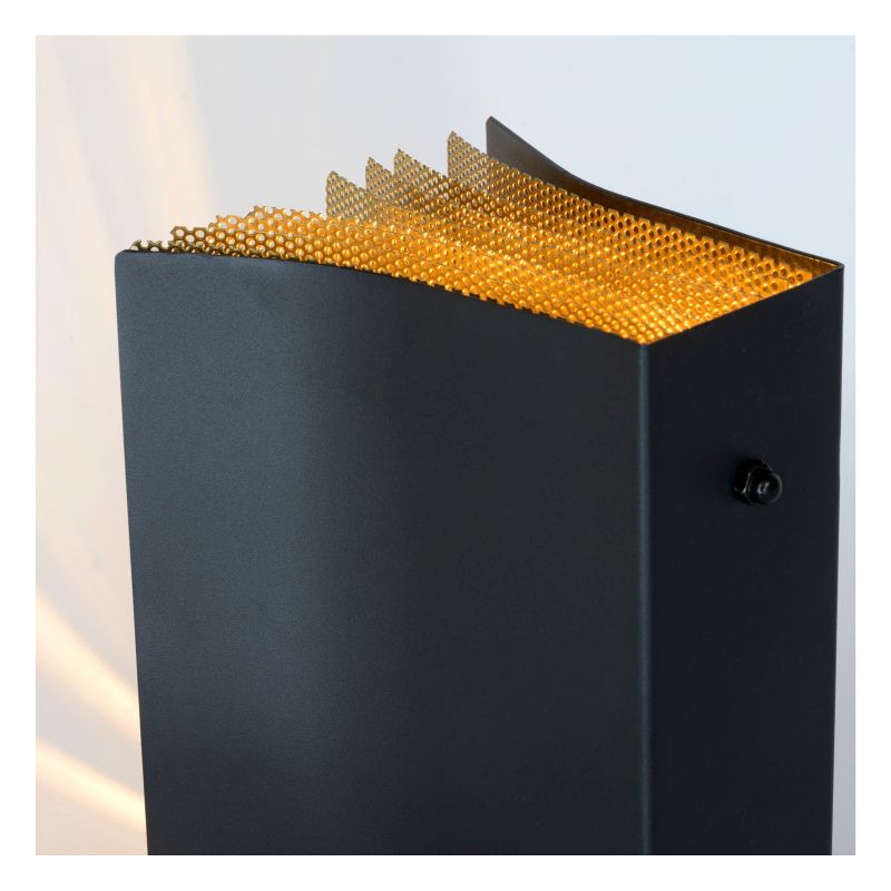 Lucide EXTRAVAGANZA LIVRET - Stolná lampa - 1xE14 - Čierna